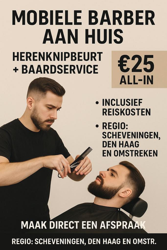 Kapper aan huis, Diensten en Vakmensen, Kappers en Thuiskappers, Knippen, Komt aan huis