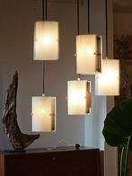 Vintage hanglamp lamp pendant lamp Cascade, Ophalen, Vintage design, 50 tot 75 cm, Glas