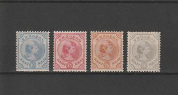 Curaçao 1892. NVPH 19, 21, 22 & 23, Ongebruikt. beschikbaar voor biedingen