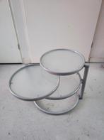 Vintage bijzettafel, Ophalen of Verzenden, 25 tot 50 cm, Rond