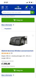 Nieuwe Barones voortent - 4 meter breed, Ophalen, Nieuw, Overige merken