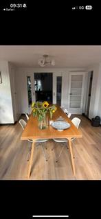 Eettafel Doble Flinders massief eiken 260x90cm, Huis en Inrichting, Tafels | Eettafels, Gebruikt, Eikenhout, 200 cm of meer, Vijf personen of meer