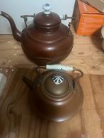 Vintage Koperen Theepotten Set, Ophalen of Verzenden