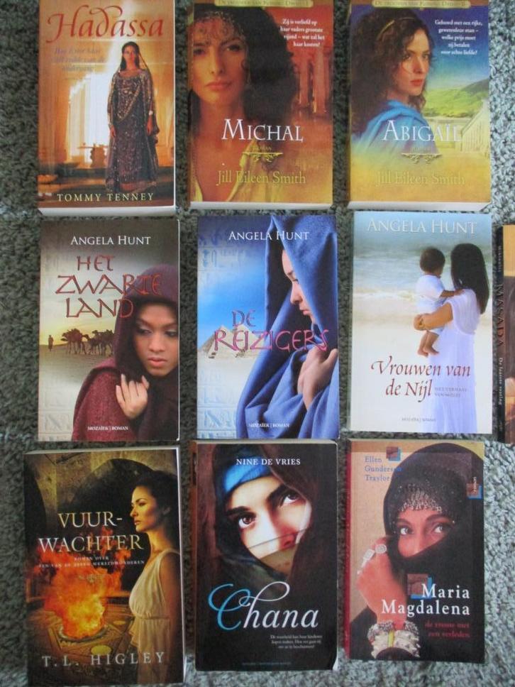 Hadassa, Angela Hunt, Magdalena  10 x christelijke romans, Boeken, Romans, Gelezen, Nederland, Ophalen of Verzenden