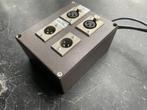 Breakout box met CANNON 2 x male en 2 x female XLR, Ophalen of Verzenden, Gebruikt, Apparatuur