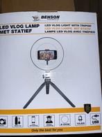 LED Vlog Lamp met Statief - Perfect voor Content!, Ophalen of Verzenden, Nieuw, Overige merken, Kantelbaar