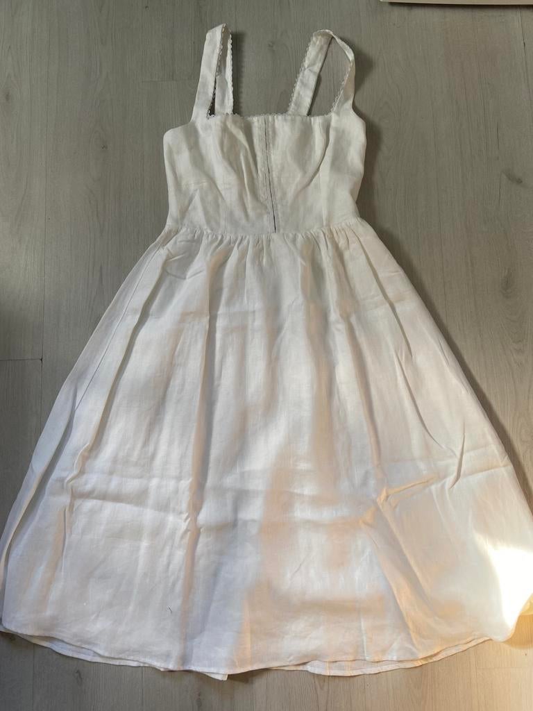 witte REFORMATION Tagliatelle jurk mt 10 NIEUW, Maat 38/40 (M), Verzenden, Wit, Nieuw