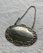 Decanter Label Zilver - Vermouth - Eerste helft 20ste eeuw, Ophalen of Verzenden, Zilver