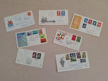Nederland FDC (7 stuks met adres) beschikbaar voor biedingen