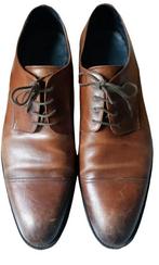 Suitsupply Veterschoenen Leer Cognac Maat 42.5, Kleding | Heren, Schoenen, Bruin, Ophalen of Verzenden, Gedragen, Veterschoenen