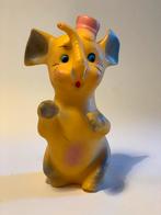Vintage Rubbertoys olifant olifantje piepbeestje piepfiguur, Verzamelen, Ophalen of Verzenden, Gebruikt