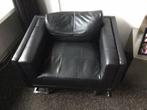 Sky leren stoel met crhomen onderstel ., Ophalen, Zo goed als nieuw, 50 tot 75 cm
