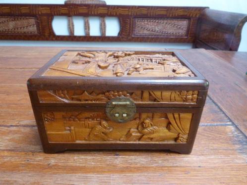 Chinese houten kamferkist, Antiek en Kunst, Antiek | Woonaccessoires, Ophalen of Verzenden