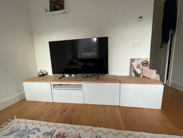 Televisiemeubel; Witte TV Kast (2 stuks) beschikbaar voor biedingen