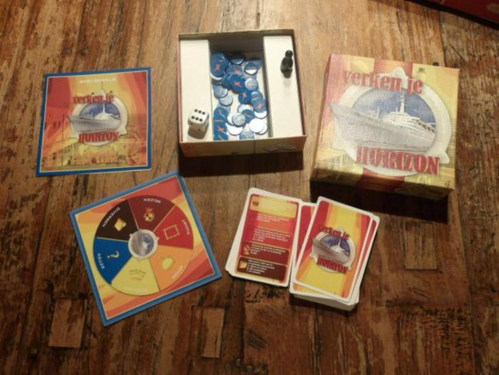 Verken je horizon.Reisspel, kwartet Stoomschip SS Rotterdam., Hobby en Vrije tijd, Gezelschapsspellen | Bordspellen, Zo goed als nieuw