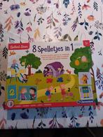 Clementoni 8 Spelletjes in 1 - Compleet!, Ophalen of Verzenden, Meer dan 50 stukjes, Zo goed als nieuw, 2 tot 4 jaar