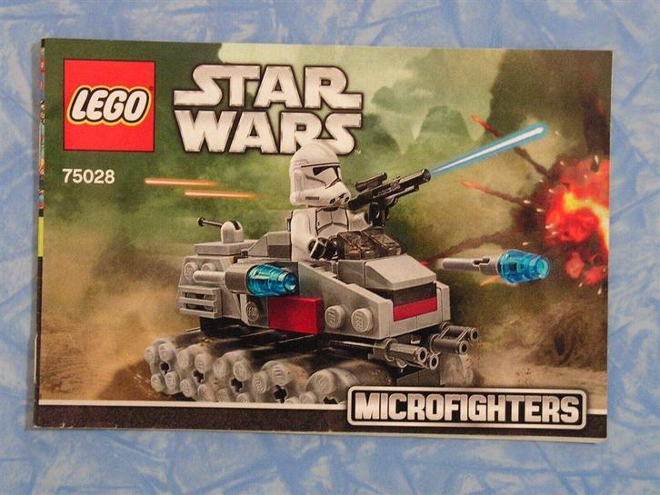 Lego Star Wars Boekje Clone Turbo Tank 75028, Kinderen en Baby's, Speelgoed | Duplo en Lego, Gebruikt, Ophalen of Verzenden