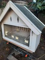 Degelijke houten vogelkooi, Ophalen, Gebruikt, Hout, Vogelkooi