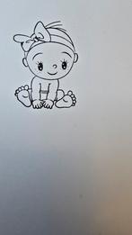 Stempel van Het Scrapbook Atelier baby meisje, Ophalen of Verzenden, Zo goed als nieuw, Clearstamp