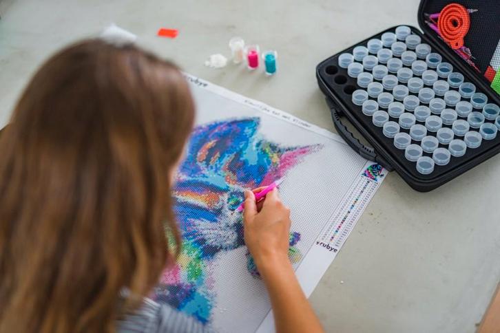 Rubye Diamond Painting - Olifant, Hobby en Vrije tijd, Knutselen, Nieuw, Knutselwerk, Ophalen of Verzenden