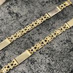 14k gouden ketting heren massief schakel 70cm, Ophalen of Verzenden, Zo goed als nieuw