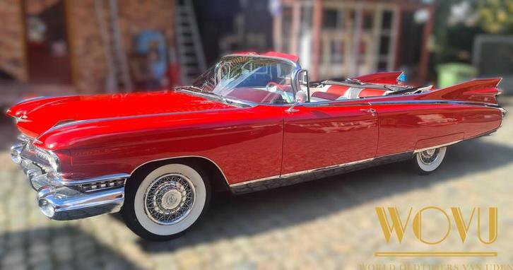 te Koop Cadillac 1959 Cabriolet in goede gebruikte staat, Auto's, Oldtimers, Te koop, Lederen bekleding, Cadillac, Benzine, Overige carrosserieën