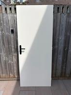 Binnendeur met zwarte klink, 80 tot 100 cm, Binnendeur, Ophalen of Verzenden, Zo goed als nieuw