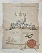 Diploma 13237 zeemijlen aan boord van MS Mikhail Lermotov, Ophalen of Verzenden, Motorboot, Kaart, Foto of Prent