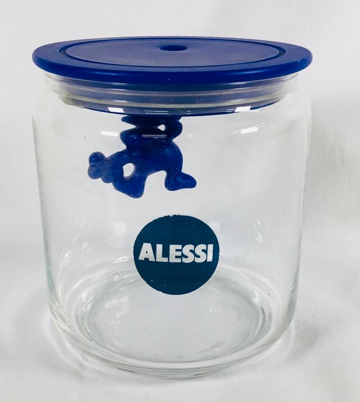 Alessi glazen voorraadpot design Mattia Di Rosa, Huis en Inrichting, Keuken | Keukenbenodigdheden, Zo goed als nieuw, Ophalen of Verzenden