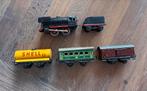 Blikken vintage treinset + BUB sleutel, Antiek en Kunst, Antiek | Speelgoed, Ophalen of Verzenden