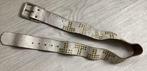 Witte leren riem met studs 5 cm breed 115 cm lang, Kleding | Dames, Riemen en Ceinturen, Wit, Heupriem, Ophalen of Verzenden, Zo goed als nieuw