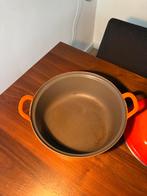 Vintage Le Creuset Casserole 24cm, Ophalen, Gebruikt, Koekenpan of Braadpan, Gietijzer