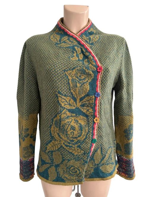 Ivko vest groen L, Kleding | Dames, Truien en Vesten, Zo goed als nieuw, Maat 42/44 (L), Groen, Ophalen of Verzenden