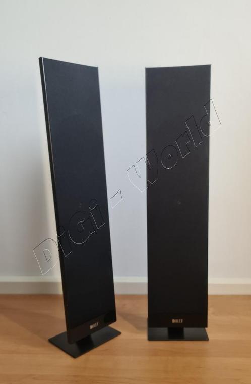 KEF T301 2½-weg ultra slanke speakers 3,5cm dun set, Audio, Tv en Foto, Luidsprekers, Zo goed als nieuw, Front, Rear of Stereo speakers