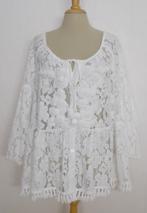 Bohemien witte kanten top/tuniek van Antica Sartoria! XL, Kleding | Dames, Verzenden, Wit, Maat 46/48 (XL) of groter, Zo goed als nieuw