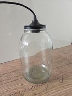 Glazen Pot Lamp - Uniek Design, Huis en Inrichting, Gebruikt, 50 tot 75 cm, Ophalen of Verzenden, Glas
