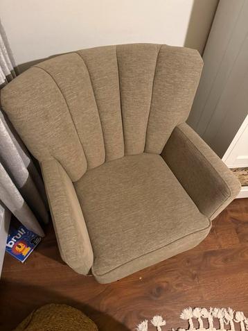 Draai fauteuil, beige-taupe beschikbaar voor biedingen