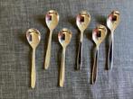 6 x Gero Zilmeta koffie /  thee lepeltjes., Huis en Inrichting, Keuken | Bestek, Ophalen of Verzenden, Zo goed als nieuw, Rvs of Chroom