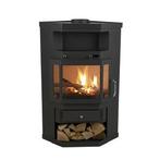 LIVN houtkachel Falun (hoekmodel), Huis en Inrichting, Kachels, Ophalen, Vrijstaand, Hout, Nieuw