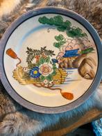 Porseleinen Bord - Handgeschilderd Landschap Design, Ophalen of Verzenden