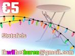 Feestje! Statafels tehuur + evt party tent 6x3 / heaters etc, Ophalen, Nieuw