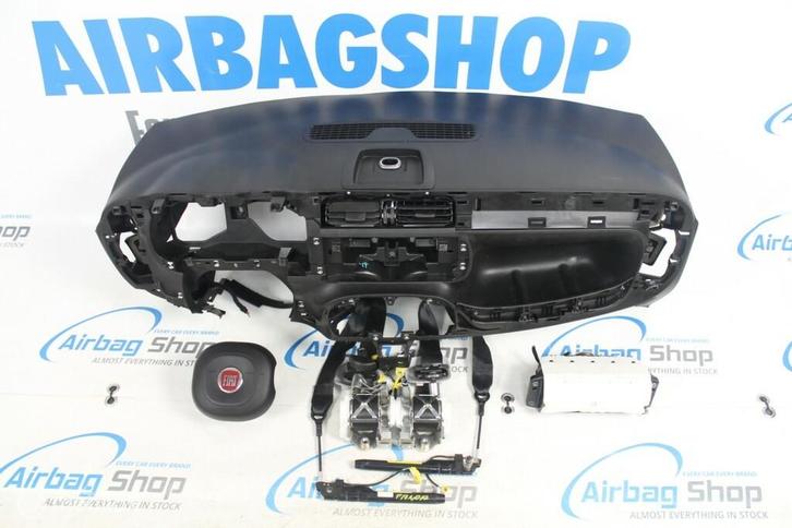 Airbag set - Dashboard zwart met GPS Fiat Panda (2012-heden), Auto-onderdelen, Dashboard en Schakelaars
