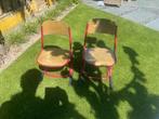 2 Oude vintage schoolstoeltjes, Ophalen of Verzenden