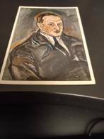 Kunstkaart  Kokoschka. Portret van een man, Verzenden, 1980 tot heden, Cultuur en Media