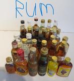 RUM  verzameling miniatuurflesjes  33 flesjes + liter fles, Verzamelen, Ophalen of Verzenden