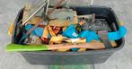 2 bakken boordevol met bouwgereedschap, Ophalen of Verzenden, Gebruikt
