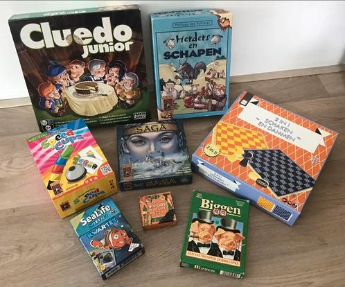 Pakket spelletjes 8 stuks, Hobby en Vrije tijd, Gezelschapsspellen | Overige, Gebruikt, Ophalen of Verzenden