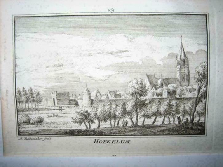 165 / Heukelom  Kopergravure 18e Eeuw, Antiek en Kunst, Kunst | Etsen en Gravures, Ophalen of Verzenden