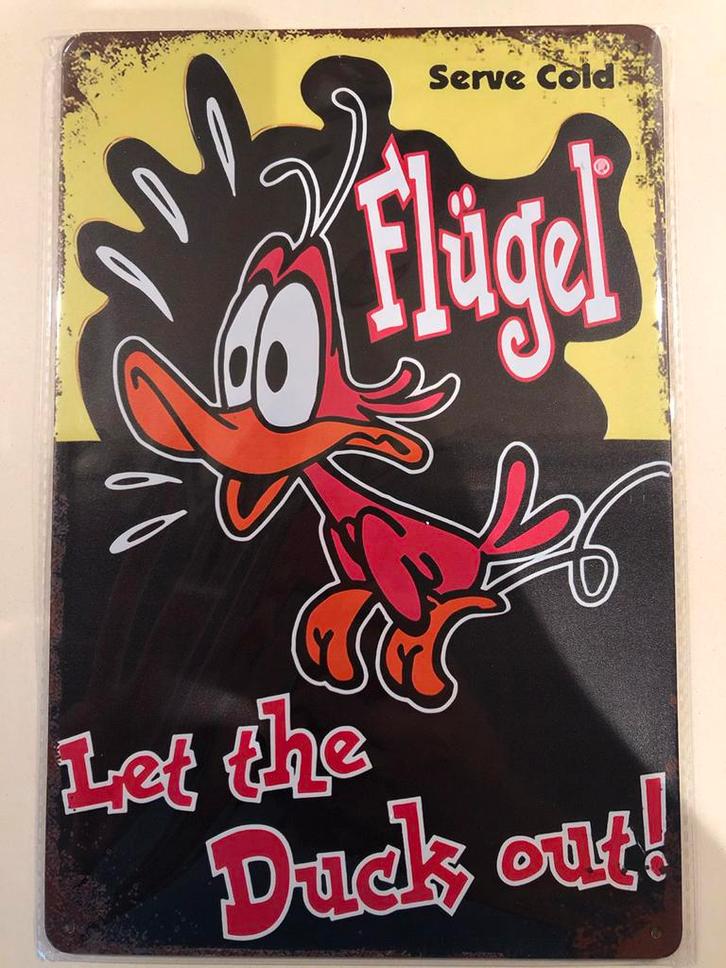 Flugel reclame wand borden mancave kroeg tiki bar thuisbar, Verzamelen, Merken en Reclamevoorwerpen, Nieuw, Reclamebord, Ophalen of Verzenden