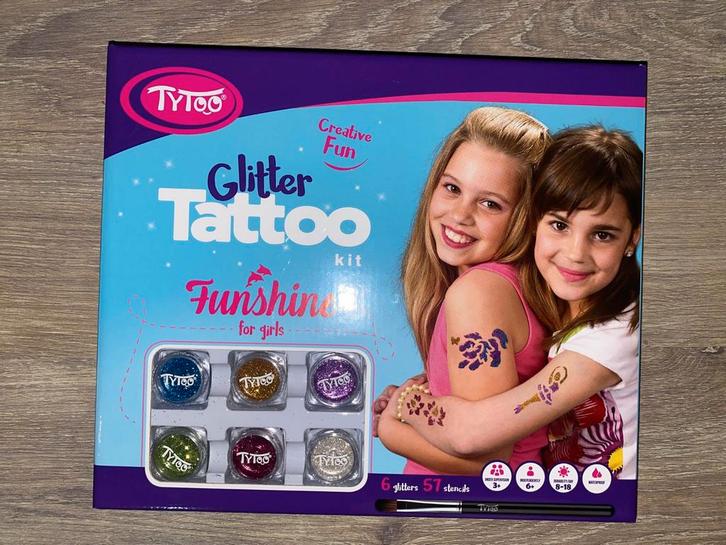 Glitter Tattoo Set - Funshine, Kinderen en Baby's, Speelgoed | Educatief en Creatief, Nieuw, Knutselen, Ophalen of Verzenden